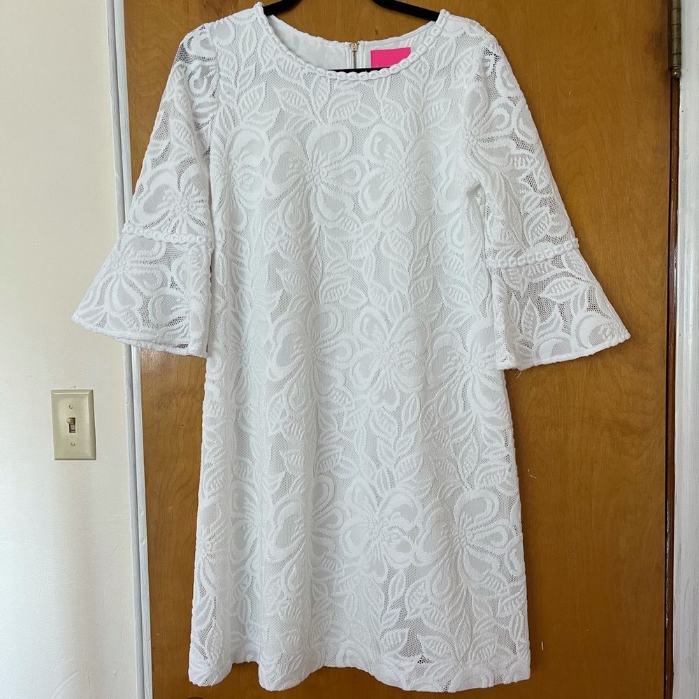 Lilly Pulitzer white lace Ophelia dress